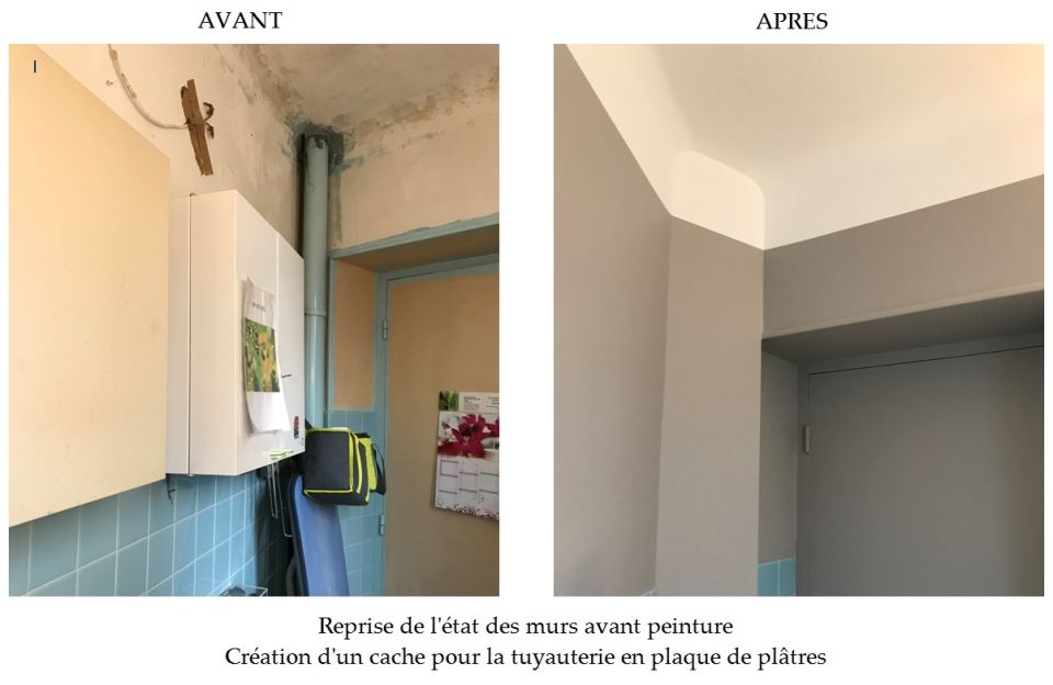 Avant / Après : Réfection des murs - Ardèche