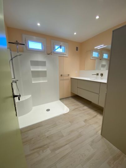 Rénovation complète d'une salle de bains - Travaux de second oeuvre - Ardèche