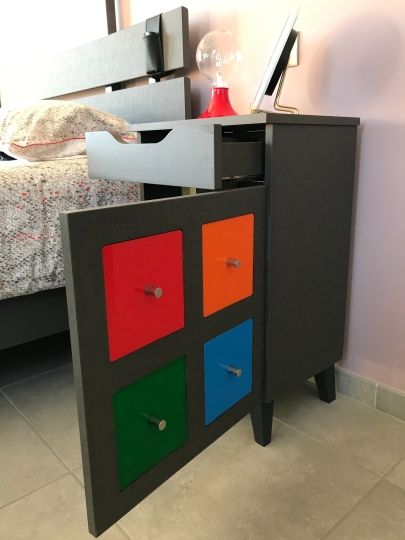 Table de chevet fabriquée dans nos ateliers - Ardèche