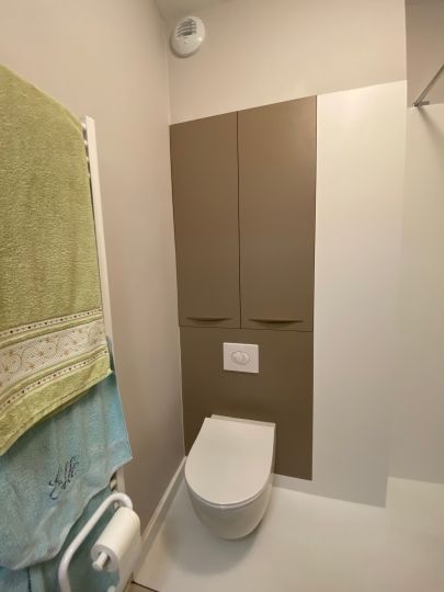 WC suspendu et rangement - Ardèche